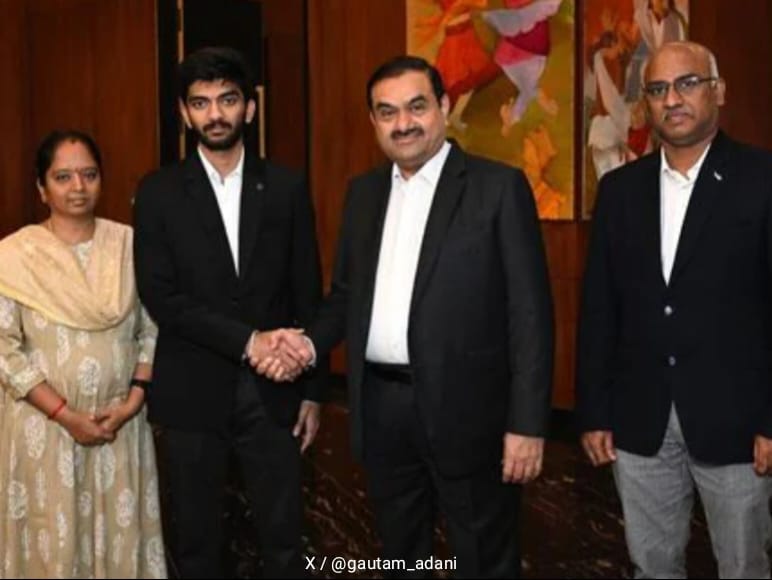 Gautam Adani Praises Chess Prodigy D Gukesh After Memorable Meeting